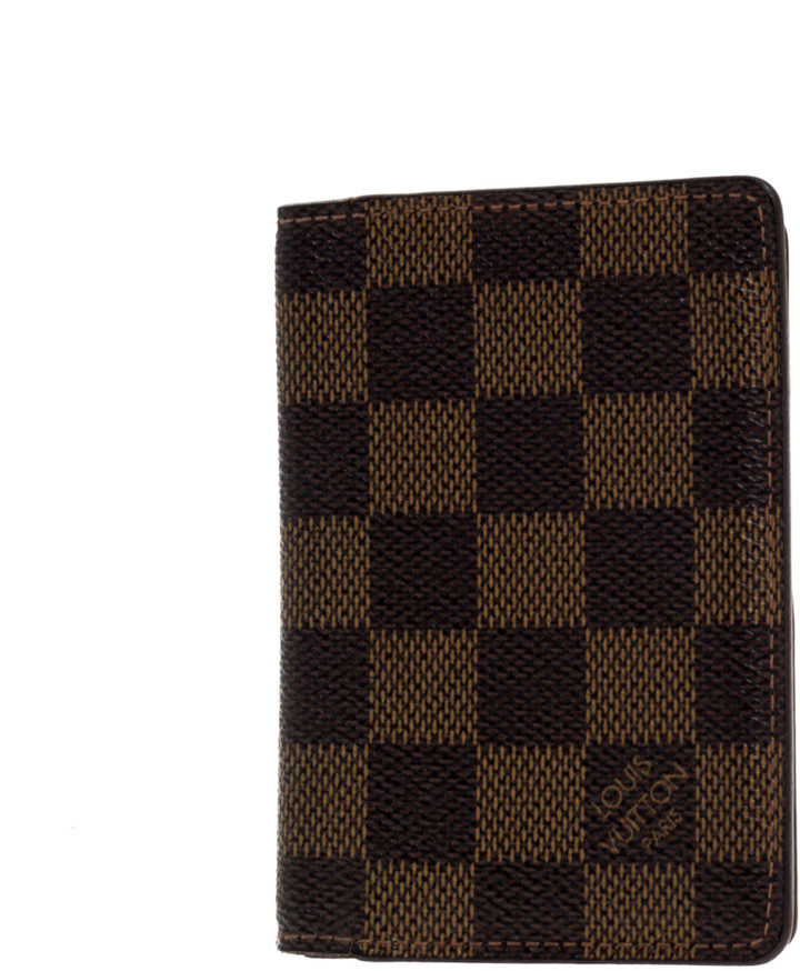 Louis Vuitton Damier Ebene Canvas Card Holder ShopStyle