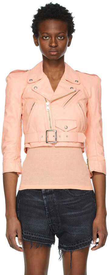 light pink crop jacket