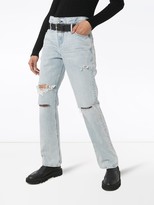 Thumbnail for your product : RtA Distressed Straight-Leg Jeans