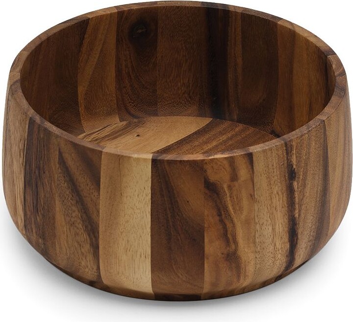 Ironwood Gourmet Acacia Wood Tulip Salad Bowl