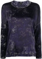Marble-Effect Cashmere Top 