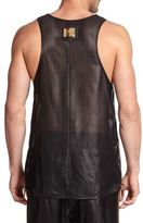 Thumbnail for your product : Giuseppe Zanotti Zippered Leather Tank Top