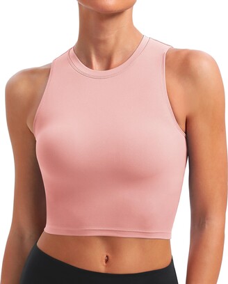 AngiMelo Womens Sports Bra Workout Crop Top Padded Yoga Gym