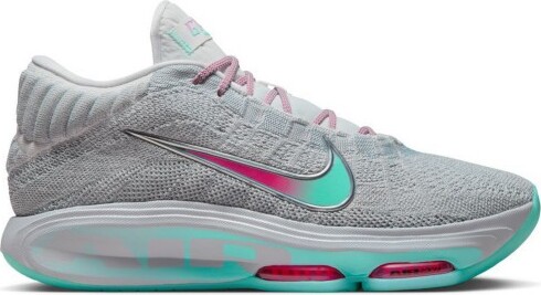 Adult Nike G.T. Hustle 3 Basketball Shoes M10.5/W12 Regular Wolf Grey/Bleached Turq/Hyper Pink