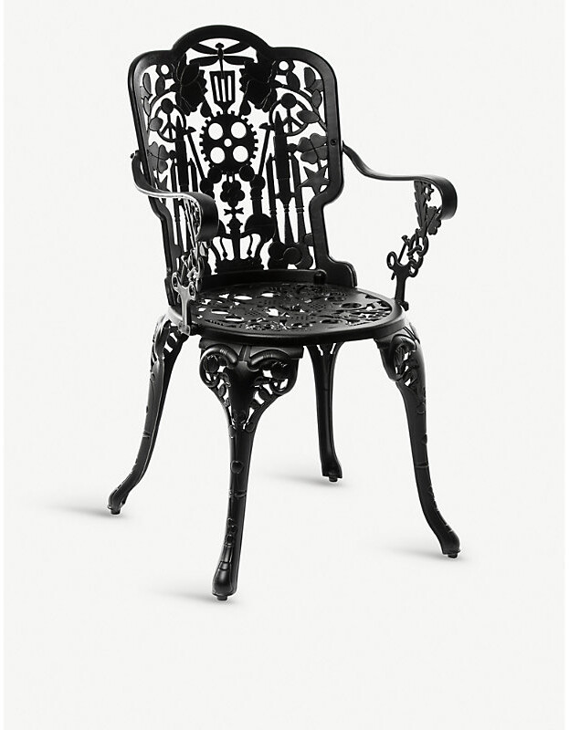 Black Industry Aluminium Garden Chair 94cm