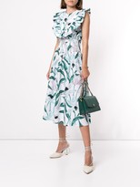 Thumbnail for your product : Tory Burch Floral Ruffle Bib Dress