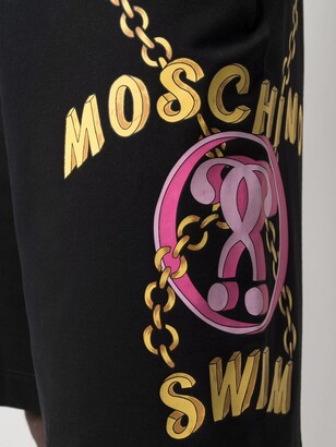 Moschino Side Logo-Print Shorts