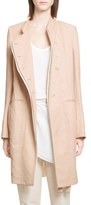 Thumbnail for your product : Ann Demeulemeester Floral Embroidered Back Twill Coat