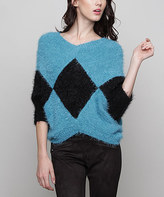 Thumbnail for your product : Black Diamond Teal & Dolman Sweater