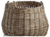 Thumbnail for your product : Crate & Barrel Birney Round Grey Rattan Basket