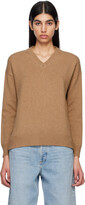 Tan V-Neck Sweater 
