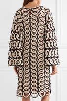 Thumbnail for your product : Chloé Crocheted Cotton Dress - Navy