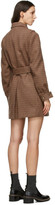 Thumbnail for your product : Chloé Brown Wool Houndstooth Jacket Dress