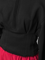 Thumbnail for your product : Alyx Cropped Zip-Front Sweatshirt