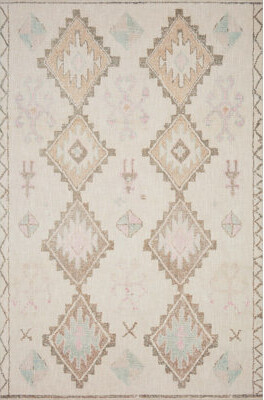 ED Ellen DeGeneres Crafted by Loloi Square Alameda Ivory Area Rug