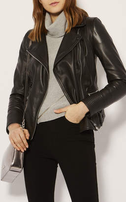 Karen Millen Fitted Leather Jacket