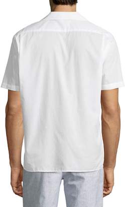 ATM Anthony Thomas Melillo Cuban Short-Sleeve Button-Front Shirt, White