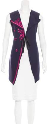 Christian Dior Embroidered Silk-Blend Vest