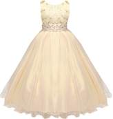 Thumbnail for your product : Shiny Toddler Big Girls Sequins Laces with Glitters Wedding Flower Long Dress 12-13