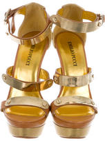 Thumbnail for your product : Emilio Pucci Leather Platform Sandals