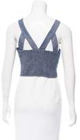 Thumbnail for your product : Piamita Gigi Chambray Crop Top w/ Tags