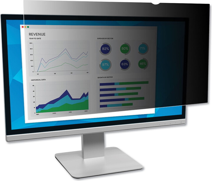 3M Blackout Frameless Privacy Filter for 23.6" Widescreen LCD Monitor 16:9 PF236W9B