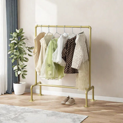 Rosdorf Park Kyonia Iron Rolling Clothing Rack