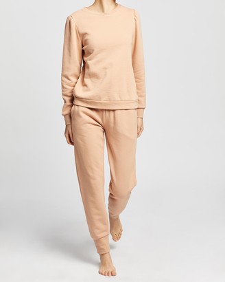 Gingerlilly Women's Brown Sweats - Harmony - Sweat And Jogger Set - Size One Size, M at The Iconic