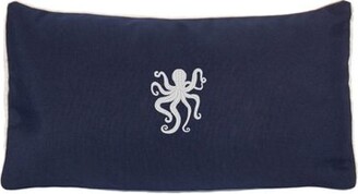 Beachcrest HomeTM Dalton Octopus Outdoor Lumbar Pillow Beachcrest Home Color: Glacier Blue