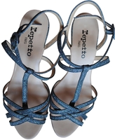 Thumbnail for your product : Repetto Silver Leather Sandals
