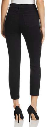 J Brand Ruby High Rise Crop Jeans in Shadow Black