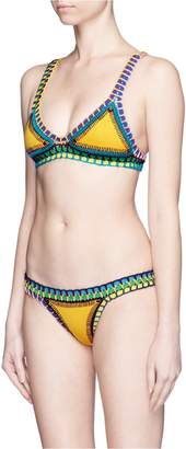 Kiini 'Ro' hand crochet triangle bikini top