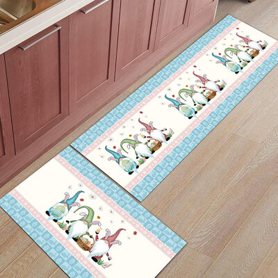 Magstonee Non-Slip Rubber Backing Kitchen Rugs 3 Piece Carpet Doormat Rug Sets 