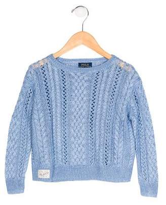 Polo Ralph Lauren Girls' Knit Long Sleeve Sweater