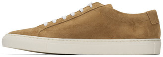 Common Projects Tan Suede Achilles Low Sneakers