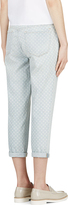 Thumbnail for your product : Marc by Marc Jacobs Light Blue Cropped Checkered Jessie Jeans