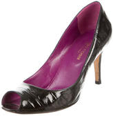 Thumbnail for your product : Sergio Rossi Patent Peep-Toe Pumps