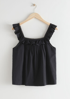 And other stories Sleeveless Ruffle Top