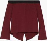 Thumbnail for your product : Roland Mouret Heaney Off-the-shoulder Draped Stretch-crepe Top