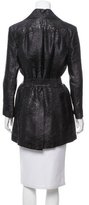 Thumbnail for your product : Carolina Herrera Jacquard Belted Coat