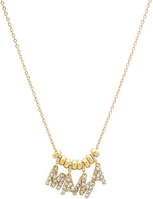 Elliot Young Fine Jewelry - 14K Gold & Diamond Dancing Mama Necklace