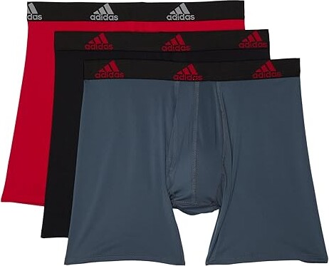 adidas Boxer Brief 3-Pack (Red/Scarlet/Black/Onix) Men's Underwear -  ShopStyle