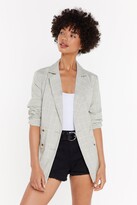 Thumbnail for your product : Nasty Gal Womens What A Great Square Check Blazer - White - 8, White