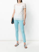 Thumbnail for your product : MICHAEL Michael Kors novelty dot textured shortsleeved top