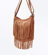 Thumbnail for your product : New Look Tan Fringed Shoulder Bag