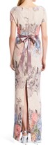 Thumbnail for your product : Adrianna Papell Matelassé Floral Jacquard Column Gown
