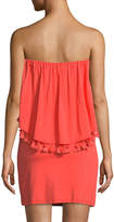 Thumbnail for your product : Trina Turk Bumble Must Have Jersey Popover Tassel Strapless Mini Dress