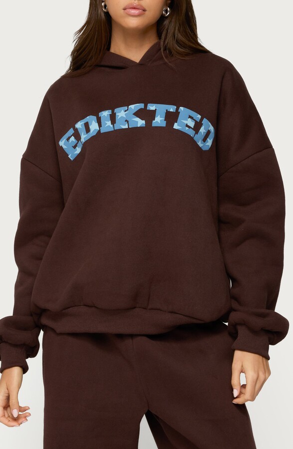 EDIKTED Really Logo Graphic Hoodie