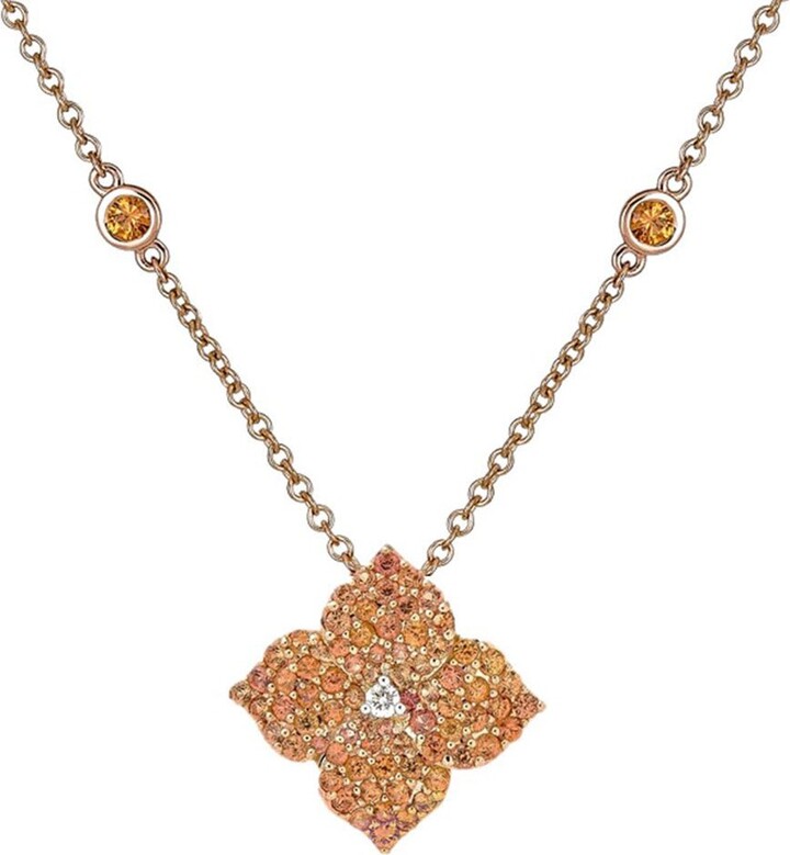 Van Cleef & Arpels Vintage Alhambra Hammered Rose Gold Pendant - Luxury  Shopping