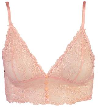 boohoo Lilly Long Line Lace Bralet
